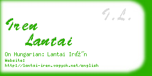 iren lantai business card